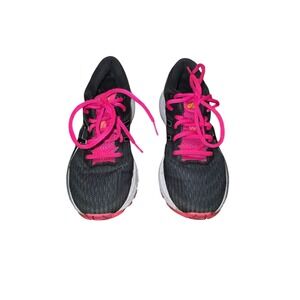 Asics Women's Gel-Nimbus 21 Running Shoes Size 9 Black/Fuchsia/Lime